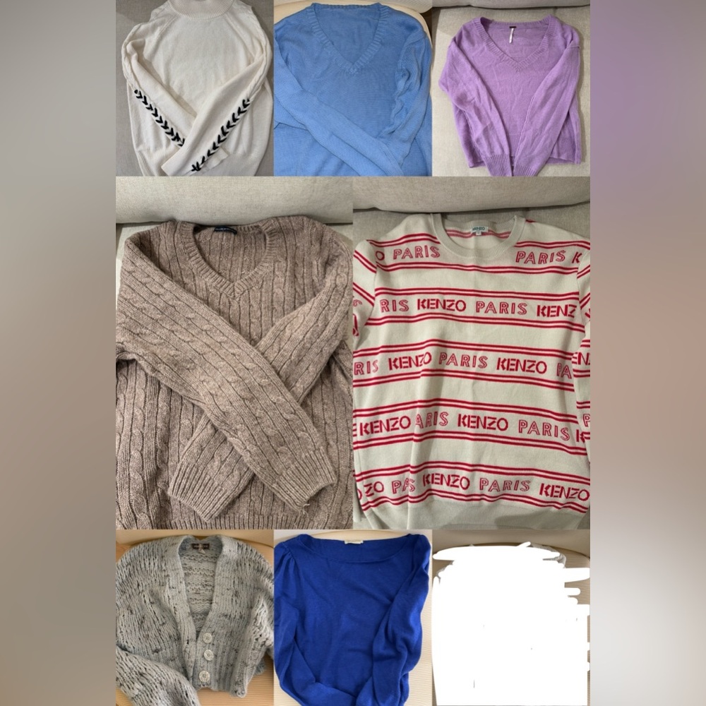 Sweater bundle - kenzo, free people, brandy melville, revolve, urban outfitters